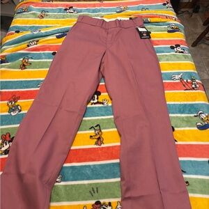 Dickies Straight Leg Work Pants Mauve Pink
